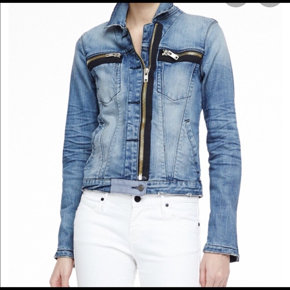 RtA Denim Distressed Jean Jacket Brand New w/ Tags